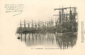 Waron - Paimpol - Goélettes dans le bassin